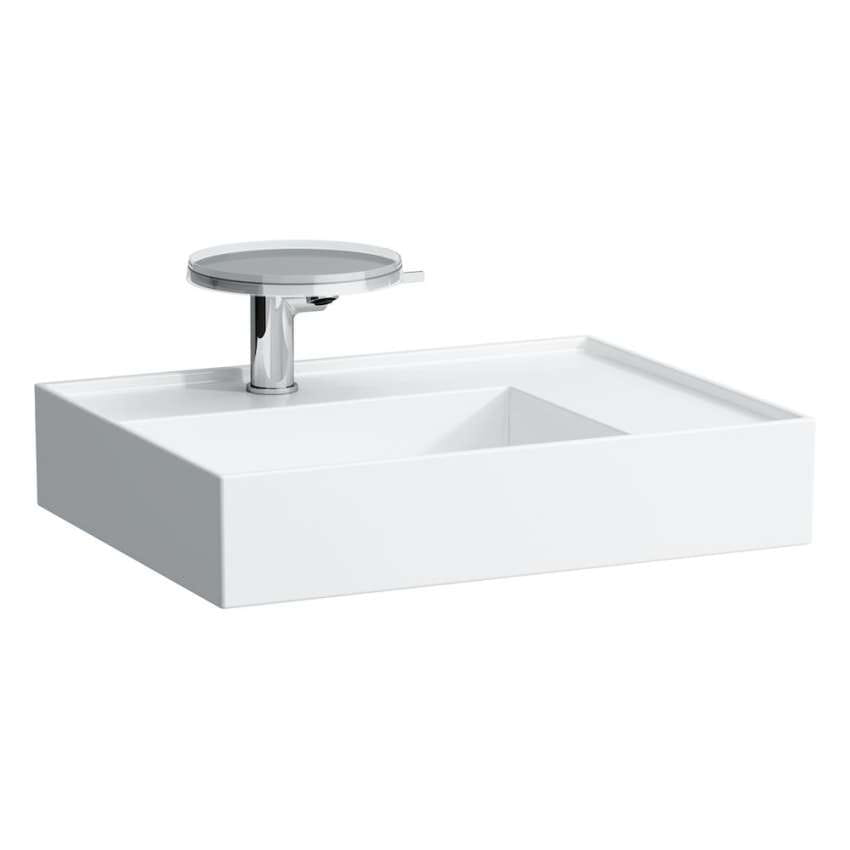 LAUFEN KARTELL H8103340001111 UMYWALKA ŚCIENNA 60X48 , BLAT PO PRAWEJ, BIAŁA