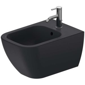 DURAVIT HAPPY D2 PLUS 2258151300 BIDET WISZĄCY 54X35,5 , CZARNY MAT
