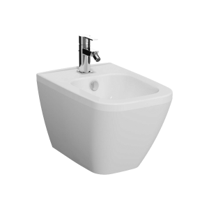 OUTLET: VITRA INTEGRA SQUARE 7083B003-0288 BIDET WISZĄCY Z OTWOREM NA BATERIĘ 36,5X54,5CM