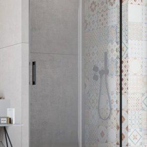 RADAWAY IDEA BLACK DWJ 387018-54-01R DRZWI PRYSZNICOWE DO WNĘKIP PRAWE, 140 CM, CZARNY