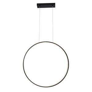 OUTLET: ANTIGO LAMPA WISZĄCA 5312 AGARO 87cm PION CZARNA 4000K